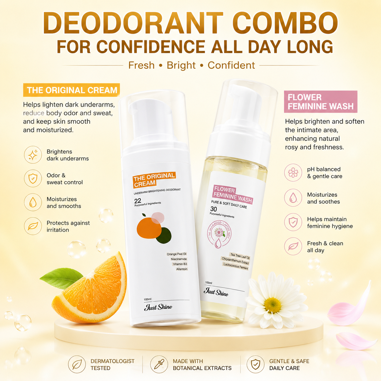 Intimate Deodorant Combo Justskin