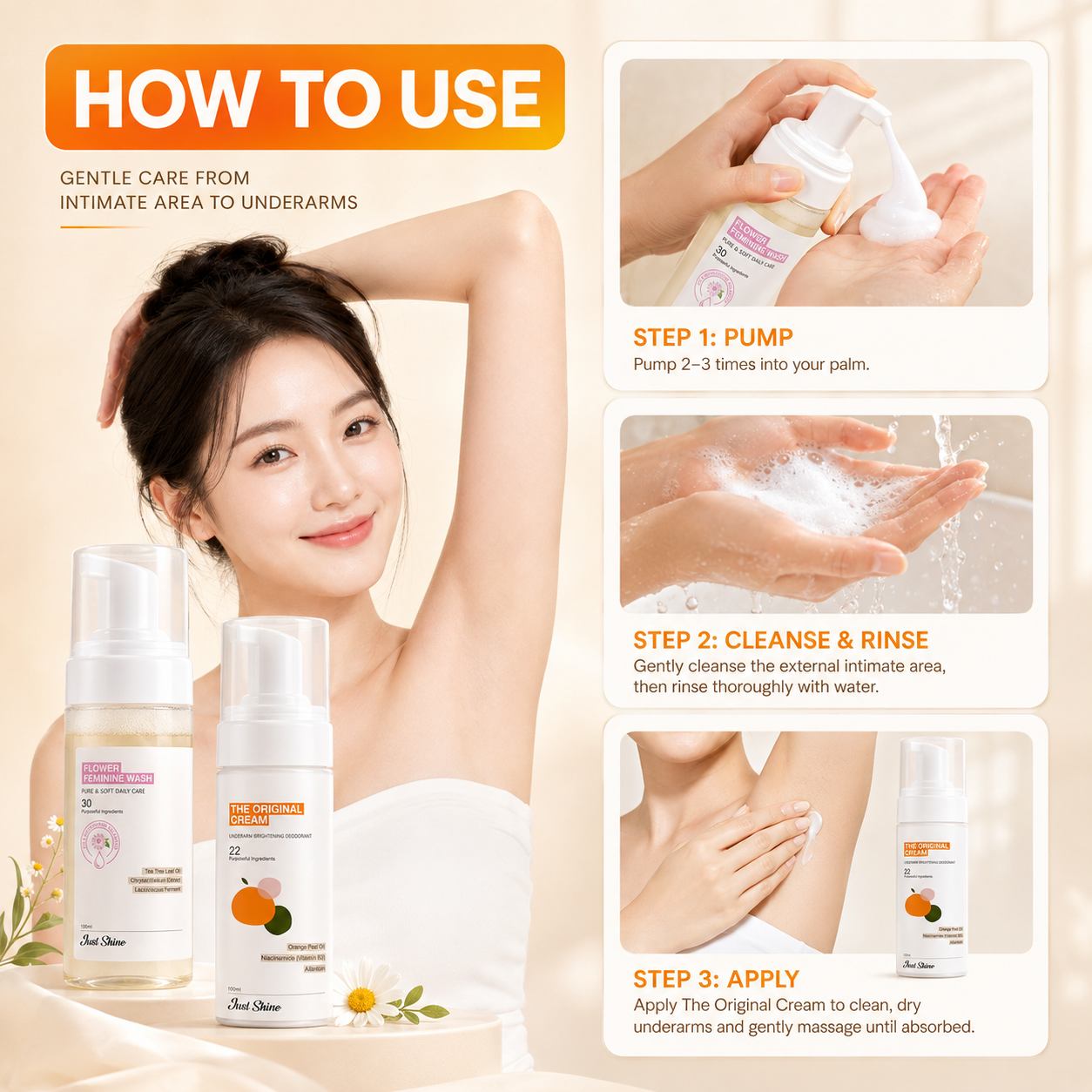 Intimate Deodorant Combo Justskin