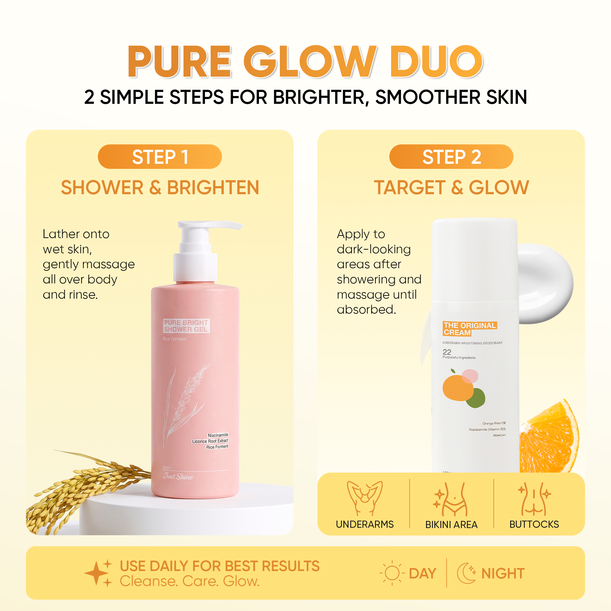 JUST SHINE Pure Glow Combo